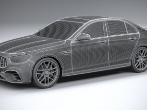 Mercedes-Benz E63 Sedan AMG 2021 3D Model