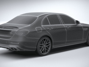 Mercedes-Benz E63 Sedan AMG 2021 3D Model