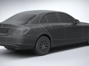 mercedes-benz c-class basic 2020 3D Model