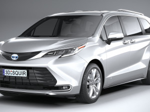 Toyota Sienna 2021 3D Model