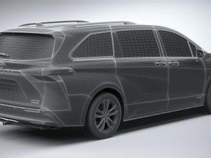 Toyota Sienna 2021 3D Model