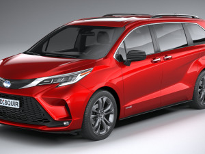 Toyota Sienna XSE 2021 Modello 3D