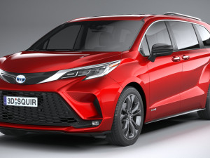 Toyota Sienna XSE 2021 Modello 3D