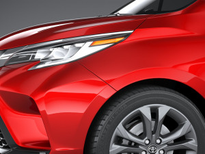 Toyota Sienna XSE 2021 Modello 3D