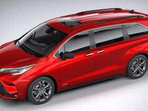 Toyota Sienna XSE 2021 Modello 3D