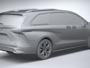 Toyota Sienna XSE 2021 Modello 3D