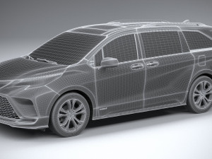 Toyota Sienna XSE 2021 Modello 3D