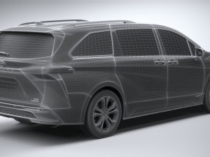 Toyota Sienna XSE 2021 Modello 3D
