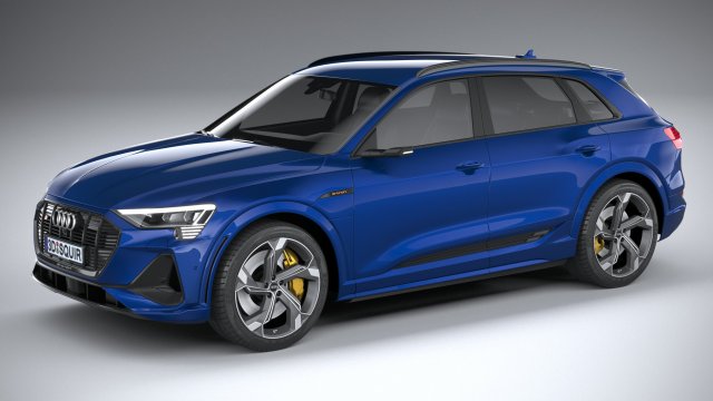 Audi E-tron S 2021 Model 3D .c4d .max .obj .3ds .fbx .stl .blend