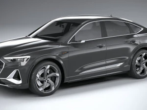 Audi E-tron S Sportback 2021 3D Modell