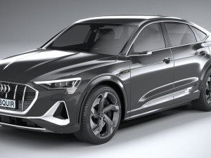 Audi E-tron S Sportback 2021 Modello 3D