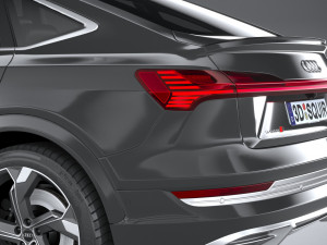 Audi E-tron S Sportback 2021 Modello 3D