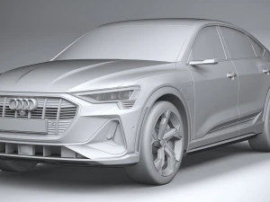 Audi E-tron S Sportback 2021 3D Model
