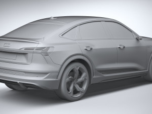 Audi E-tron S Sportback 2021 Modello 3D