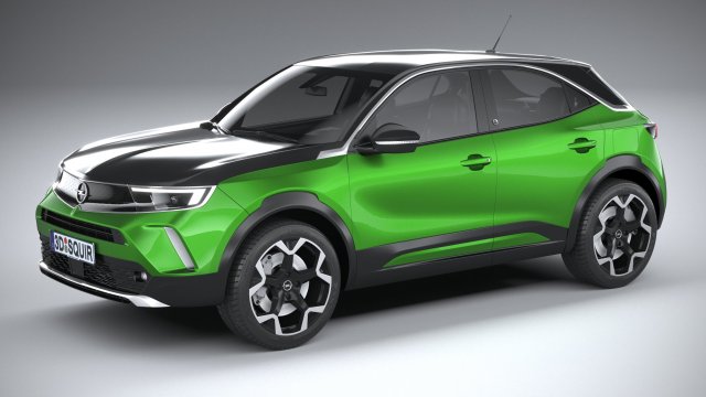 Opel Mokka-e 2021 3D Модель .c4d .max .obj .3ds .fbx .stl .blend