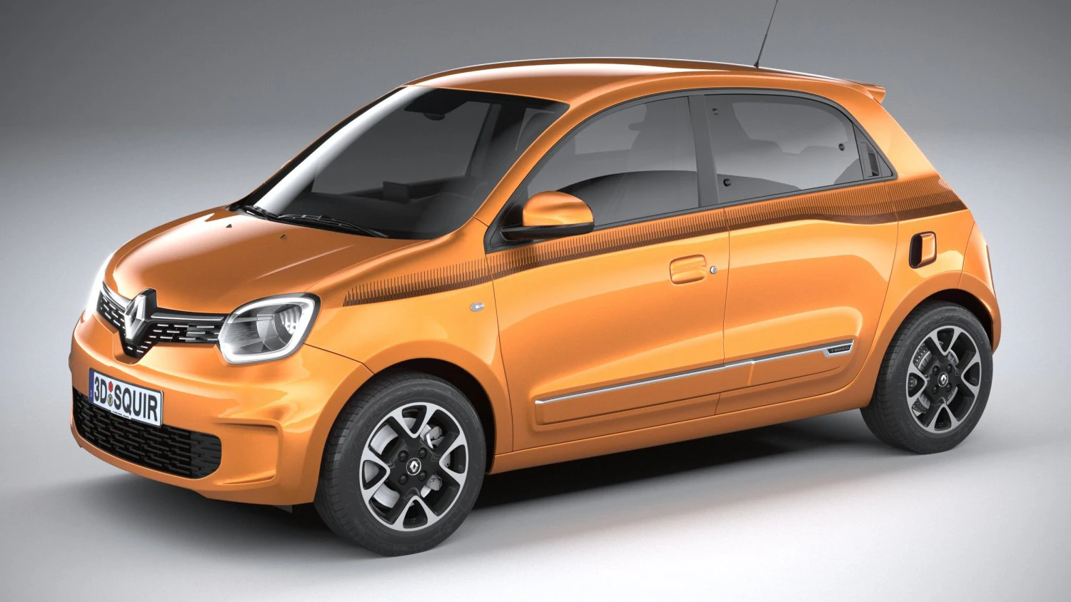 Renault Twingo 2021 3D Model .c4d .max .obj .3ds .fbx .stl .blend 