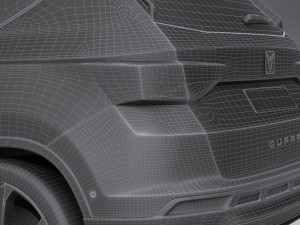 Seat Ateca Cupra 2021 3D Модель