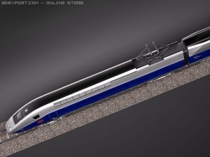 TGV Speed Train 2011 3D 모델