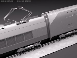 TGV Speed Train 2011 3D 모델