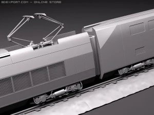 TGV Speed Train 2011 3D Model