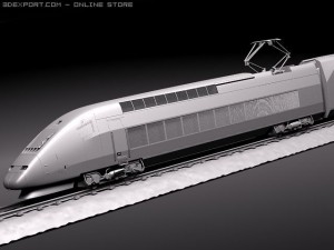 TGV Speed Train 2011 3D 모델