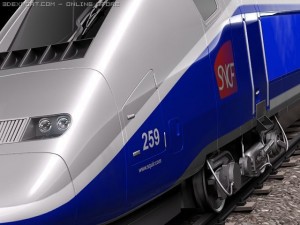 TGV Speed Train 2011 3D 모델
