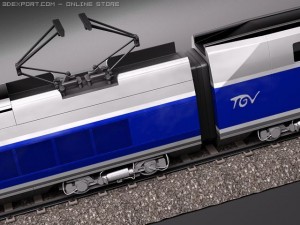 TGV Speed Train 2011 3D 모델