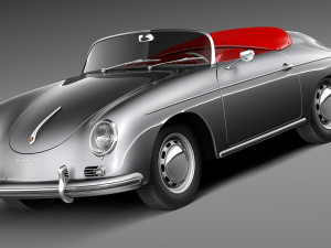 Porsche 356A Speedster 1955 3D Model