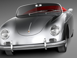 Porsche 356A Speedster 1955 Modelo 3D