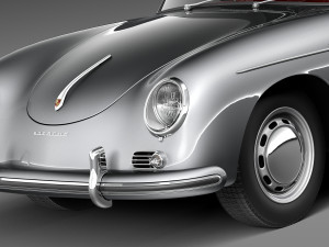 Porsche 356A Speedster 1955 Modelo 3D