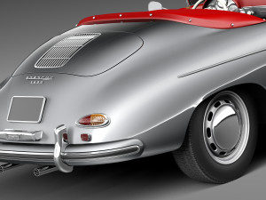 Porsche 356A Speedster 1955 Modelo 3D
