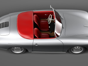 Porsche 356A Speedster 1955 Modelo 3D