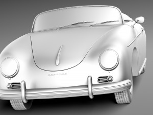 Porsche 356A Speedster 1955 Modelo 3D