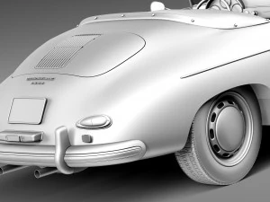 Porsche 356A Speedster 1955 3D Model