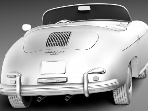 Porsche 356A Speedster 1955 Modelo 3D