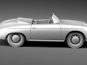 Porsche 356A Speedster 1955 Modelo 3D