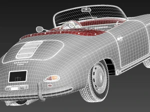 Porsche 356A Speedster 1955 3D Model