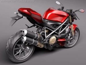 Ducati StreetFighter 2011 3D Model
