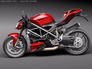 Ducati StreetFighter 2011 3D Model