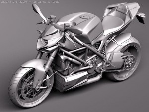 Ducati StreetFighter 2011 Model 3D