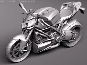 Ducati StreetFighter 2011 3D Model