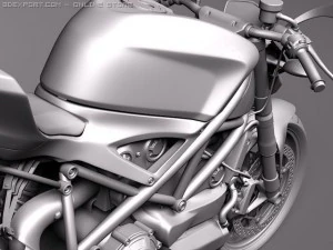 Ducati StreetFighter 2011 3D Model