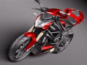 Ducati StreetFighter 2011 3D Model