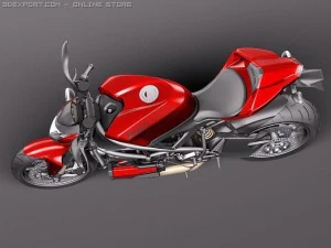 Ducati StreetFighter 2011 3D Model