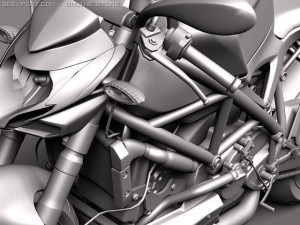 Ducati StreetFighter 2011 Model 3D