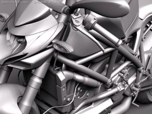 Ducati StreetFighter 2011 3D Model