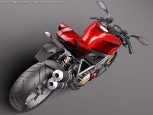 Ducati StreetFighter 2011 Model 3D