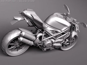 Ducati StreetFighter 2011 3D Model