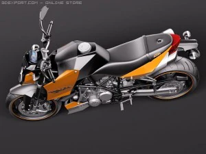 KTM Super Duke 2011 3D Model
