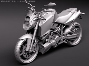 KTM Super Duke 2011 3D मॉडल